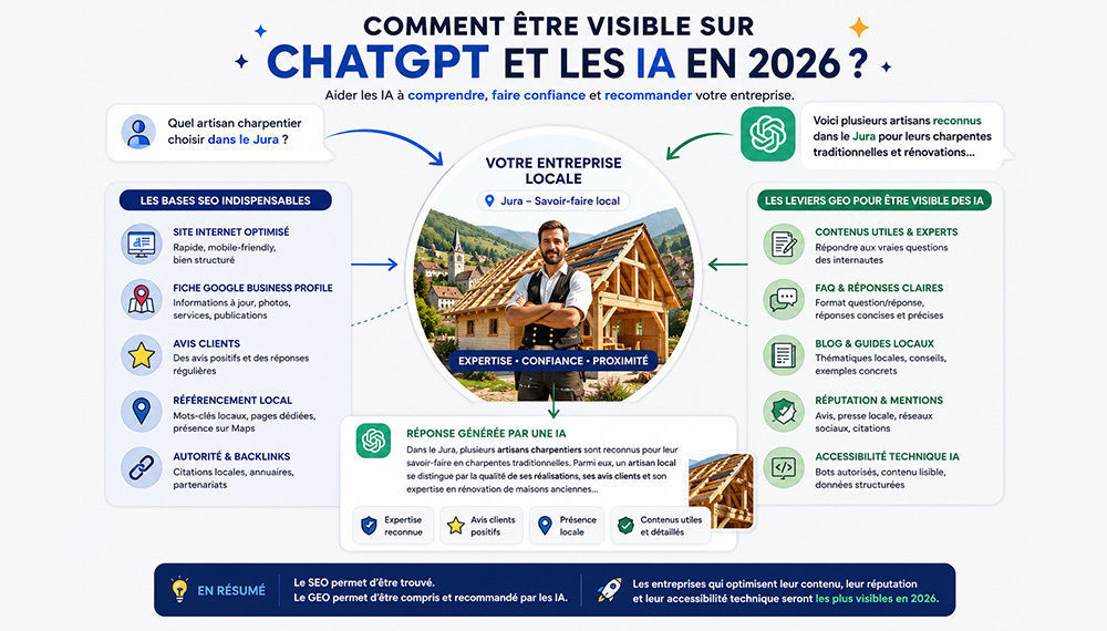 Comment être visible sur ChatGPT et les IA en 2026 ?